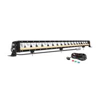 Willpower Barra LED Fuoristrada 34 Pollici 120W 12000LM, Barras Luce LEDs 12V 24V, Luci di Lavoro Per Auto Trattore Camion Offroad Barca SUV ATV UTE 4x4 Veicoli, Bianca, Fila Singola, Impermeabile