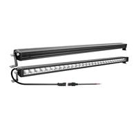 Willpower Barra LED Fuoristrada 84cm 90W 12V 24V Luci per Auto Barca 4x4 | Fendinebbia Luci di Lavoro 33" 9,000LM, 6000K Bianco, Impermeabile IP67, per Trattore Camion Quad Offroad