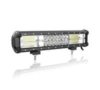 Willpower Barra LED Fuoristrada, Barra Luce a Led 51cm 288W Combinazione di Fascio Spot e Fascio Inondazione DC 12V Impermeabile Fari LED Luce da Lavoro Trattore Auto Camion Barca 4x4 ATV