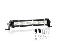 Willpower Barra LED Fuoristrada Slim 18cm 30W 12V 24V Luci per Auto 4x4