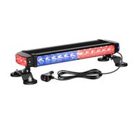 Willpower Barra Luminosa LED Stroboscopica 15 Pollici 30 LED, Rosso Blu Magnetico Lampeggiante Giroscopio Luci di Rimorchio Per Auto Camion Off Road 4x4 Vehicle, Fendinebbia 12V 24V