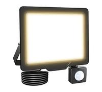 Willpower Faro LED Esterno con Sensore di Movimento 30W 3000LM Faretto LED Bianca Caldo 3500K Proiettore LED IP66 85V-265V Luce di Sicurezza per Giardino Cortile Garage Patio Corridoio