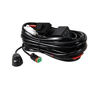 Willpower Kit Cablaggio Barra LED, 12V 40A 18AWG Cablaggio Fendinebbia Impermeabile con Interruttore Kit Cavi Auto On-off per Fuoristrada ATV Camion SUV Moto (1 Piombo)
