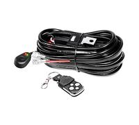 Willpower Kit Cablaggio Stroboscopico Barra LED Faretti Faro 12V 18AWG | Cablaggio Fendinebbia Con Interruttore Relè da 40A per Fuoristrada Trattori Fuoristrada 4x4 ATV Camion SUV Moto (1 Luce)