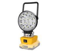 Willpower Portatile Faro LED a Batteria 18V Faretto LED Ricaricabile 42W | Lampada da Lavoro 4" 4200LM con Type C/USB Luce da Cantiere per Campeggio Pesca Emergenza (Senza Batteria)