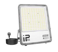 Willpower Proiettori a LED per esterni, 400 W, 40000 lm, luci di sicurezza a LED, 6000 K, bianco freddo, impermeabilità IP66, per giardino, garage, cortile, prato, cortile, patio, officina