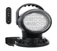 Willpower Strobo Faro LED da Ricerca 12V 24V Luce da Lavoro 39W Auto | Spotlight Magnetico, Telecomandato, Rotazione 360°, Luci da Ricerca Faretto Led per Fuoristrada Camion Barca 4x4