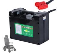 WILLQ Batteria al Litio 24V per Sedia a rotelle con Caricabatterie | Kit ricambio per sedia a rotelle pieghevole 24V 8Ah 10Ah 12Ah 15Ah 18Ah 20Ah Batteria ricaricabile, connettore Anderson