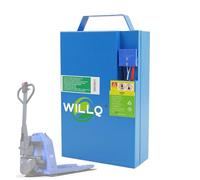 WILLQ Batteria al Litio 48V 20Ah per transpallet Elettrico Batteria LiFePO4 48 Volt per carrelli elevatori con Scheda Protezione BMS per Accessorio di Ricambio per trasportatore