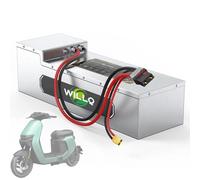 WILLQ Batteria al Litio ad Alta Potenza da 72 V 120 Ah 90 Ah per Veicoli elettrici, Kit modificato, Batteria per Moto elettrica da 72 Volt con Scheda di Protezione BMS,72v120ah c