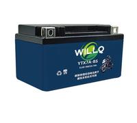 WILLQ Batteria al Litio LiFePO4 12,8 V 4 Ah 5 Ah 7 Ah 9 Ah 12 Ah 15 Ah 20 Ah 30 Ah Batteria di avviamento per Motocicletta di Ricambio per ATV/Jet Ski/Rasaerba/Scooter,Ytx7a BS
