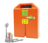 WILLQ Batteria al Litio per transpallet Elettrico da 48 V/24 V 20 Ah 36 Ah per Carrello elevatore Elettrico, Pacco Batteria di Ricambio, 4 Pin/6 Pin, scarica,24v36ah