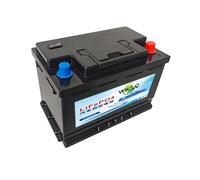 WILLQ Batteria al Litio Ricaricabile per Auto Start-Stop 12V 50AH 60AH 70AH 80AH 90AH 100AH 110AH Batteria LiFePO4 per Auto ad Alte Prestazioni Senza Manutenzione,57117 100ah