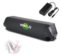 WILLQ Batteria Bici elettrica con Tubo Obliquo 48V 20Ah 25Ah Batteria agli ioni Litio Integrata nel Telaio per Kit conversione Motore Bicicletta elettrica 250-1200W con caricabatteria,460mm 48v25ah