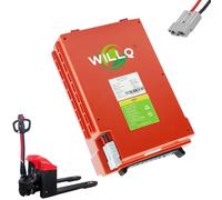 WILLQ Batteria Carrello elevatore Elettrico 24V/48V 15Ah 20Ah 30Ah 40Ah Batteria al Litio Senza Manutenzione per Motore di trasportatore Elettrico 0-1000W con Spina Anderson,24v20ah