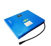 WILLQ Batteria LiFePO4 da 12,8 V per Illuminazione Stradale Solare | Batteria litio 12V 10Ah 15Ah 21Ah 30Ah batteria backup illuminazione stradale LED, modello piatto, rivestimento in PVC