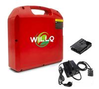 WILLQ Batteria Litio 24V 20Ah 30Ah 40Ah 60Ah Batteria per transpallet Elettrico 48V 10Ah 15Ah 20Ah 30Ah per Pezzi di Ricambio per carrelli elevatori,24v30ah,W/Charger