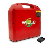 WILLQ Batteria Litio 24V 20Ah 30Ah 40Ah 60Ah Batteria per transpallet Elettrico 48V 10Ah 15Ah 20Ah 30Ah per Pezzi di Ricambio per carrelli elevatori,24v60ah,N/Charger