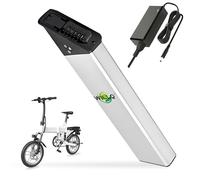 WILLQ Batteria Litio Ricambio Bici elettrica 36V 48V 10,4Ah 10,5Ah 12Ah Batteria Scooter Pieghevole 48V 12,8Ah 14Ah batterie Ricambio 36V 9,6Ah 13Ah 15Ah 16Ah 17,5Ah con caricabatteria,48v12.8ah