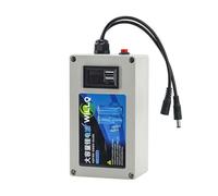 WILLQ Batteria Litio Ricaricabile CC 12V 10AH 20AH 30AH 40AH 50AH 60AH 80AH 100AH Pacco Batteria Backup per Pannello Luminoso pubblicitario/monitoraggio Alimentato a energia Solare,12v 10ah