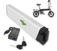 WILLQ Batteria per bici pieghevole 48V 14Ah 13,6Ah 12,8Ah 12Ah 10,4Ah Batteria interna agli ioni di litio con caricabatteria per kit motore ebike da 250W 350W 500W 750W,L430,48V12.8Ah