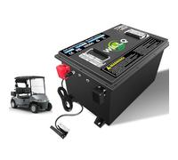 WILLQ Batteria per Golf Cart 51,2 V, Batteria LiFePO4 da 48 V | Batteria litio 50AH-230AH, oltre 3000 cicli, adatta per golf cart, camper e motori elettrici per la pesca a traina.
