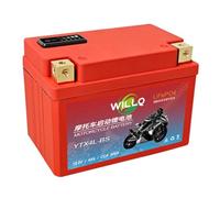 WILLQ Batteria per Moto Powersport da 12,8 V, Batteria di avviamento Motore LiFePO4 da 12,8 V, 4 Ah, 5 Ah, 7 Ah, 9 Ah, 12 Ah, 14 Ah, con BMS, Oltre 2000 cicli di Vita,Ytx4l BS