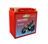 WILLQ Batteria per Moto Powersport da 12,8 V, Batteria di avviamento Motore LiFePO4 da 12,8 V, 4 Ah, 5 Ah, 7 Ah, 9 Ah, 12 Ah, 14 Ah, con BMS, Oltre 2000 cicli di Vita,Ytx14 BS