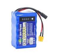 WILLQ Batteria Ricaricabile 12 Volt Barca RC nidificazione Batteria Litio 12V 18Ah 22Ah 24Ah 30Ah con Spia LED + Caricabatterie per Pezzi Ricambio per Barca Pesca RC,12v 24000mah