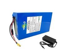 WILLQ Batterie al Litio di Ricambio da 52 Volt, 52V 17.5Ah, per monopattini elettrici con Motori da 100W a 910W, con Porta DC+XT60 e Scheda di Protezione BMS.