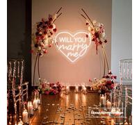 Willst du mich marraten Mariage Liebe marraten Jubel LED Neon Schild für Murdecoration Lumière regolabile USB Salone Bar Pub Club Réunions Art Murdecoration