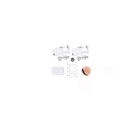 WillTen G23 Kit per piercing pistola orecchini titanio argento, 2 pistola buchi orecchie pistola piercing pistola orecchini usa e getta, kit fai da te per lobo, cartilagine e elice