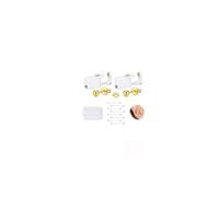 WillTen G23 Kit per piercing pistola orecchini titanio oro, 2 pistola buchi orecchie pistola piercing pistola orecchini usa e getta, kit fai da te per lobo, cartilagine e elice
