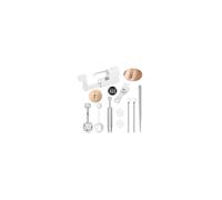 WillTen Kit di 10 piercing per il corpo in titanio G23, kit professionale con pistola per piercing da 13 G 14 G, con barra in titanio per ombelico, setto nasale, capezzolo, lingua, labbro, set