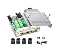 Willwewon DB25, connettore senza saldatura, ultra sottile, 16 mm, adattatore seriale RS232 D-Sub con robusto alloggiamento in metallo e viti lunghe