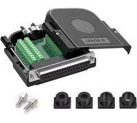 Willwewon DB37 Presa senza saldatura RS232 D-SUB adattatore seriale a 37 pin porta terminale senza saldatura Breakout Board spina con alloggiamento tubo di scarico lungo bullone