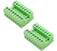 Willwewon Set di 2 connettori a 8 pin, 300 V, 8 A, KF2EDGK, 3,5 mm, per 28-16 AWG