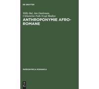 Willy Bal Jan Daeleman Clémentine Faïk-Nzuj Anthroponymie afr (Copertina rigida)