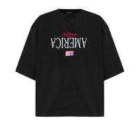 Willy Chavarria, ,Tops ,Uomo ,Nero ,S Welcome To America Buffalo Tee