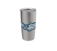 Willy Wonka and the Chocolate Factory Blue Logo Bicchiere termico in acciaio inox doppia parete