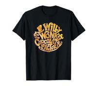 Willy Wonka and the Chocolate Factory Gold Circle Logo Maglietta
