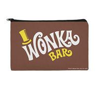 Willy Wonka and The Chocolate Factory Wonka Bar Logo Makeup Cosmetic Bag Organizer Pouch, Multi, 20 cm