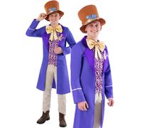 Willy Wonka Charlie E La Fabbrica Di Cioccolato Costume Ufficiale Da Uomo