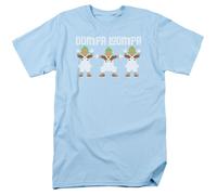 Willy Wonka E La Fabbrica Di Cioccolato Oompa Loompa T-Shirt Uomo Licenza Blu