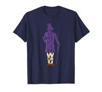 Willy Wonka & the Chocolate Factory Text Silhouette Maglietta