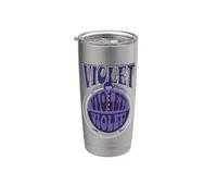 Willy Wonka & the Chocolate Factory Violet Logo Bicchiere termico in acciaio inox doppia parete