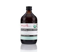 Willy's Aceto di sidro di mele ACV biologico con madre - Probiotocs per la disintossicazione e la salute dell'intestino. Bottiglia di vetro da 16 once