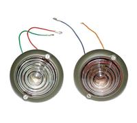 Willys Ford Jeep Parcheggio Indicatore Direzione Vetro Trasparente Luce Coppia