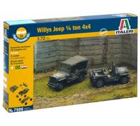 Italeri 7506 Willys Jeep 1/4 Tonnellate 4X4 1/72 Scala Plastic Kit T48 LB Post