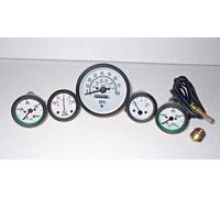 Willys Jeep MB GPW CJ Kit Calibri Tachimetro MPH KPH Temp Olio Fuel Amp Gauge